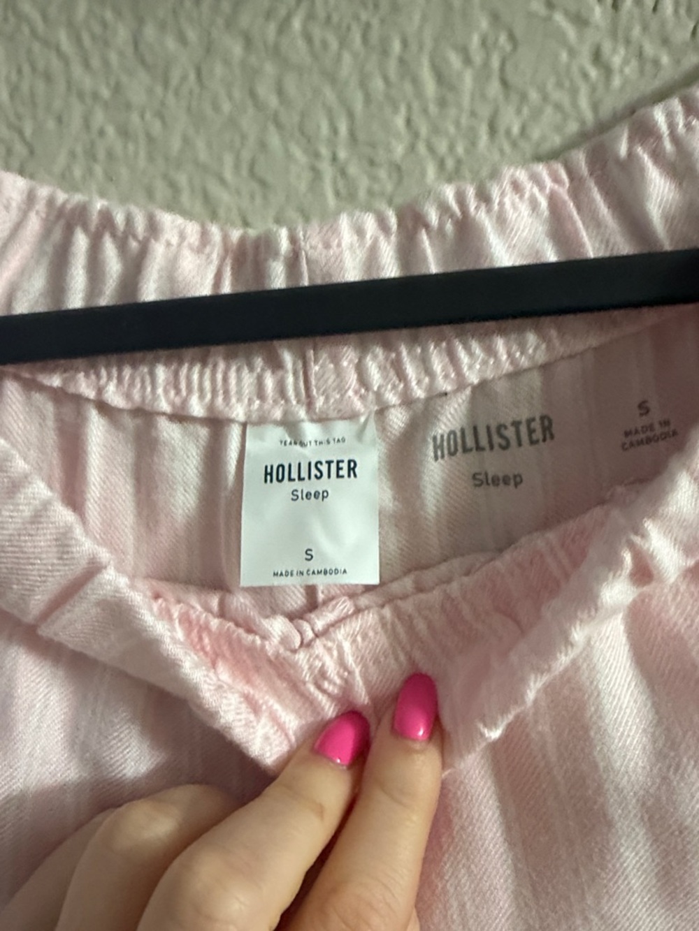 Flannel Stripe Ruffle Hem Women's Shorts Hollister - Picture 3 of 5
